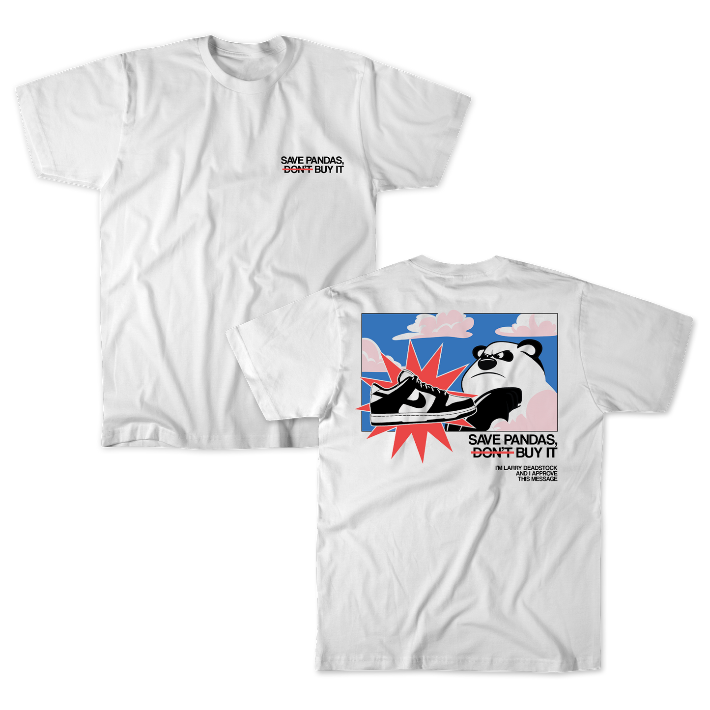 T-SHIRT BLANC "PANDA"